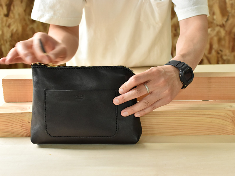 マチ付きポーチ(KF-114)Lサイズ収納8