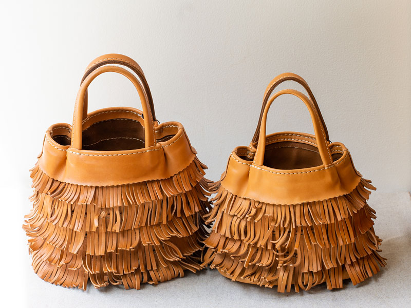 フリンジトート キャメルのみ2サイズ