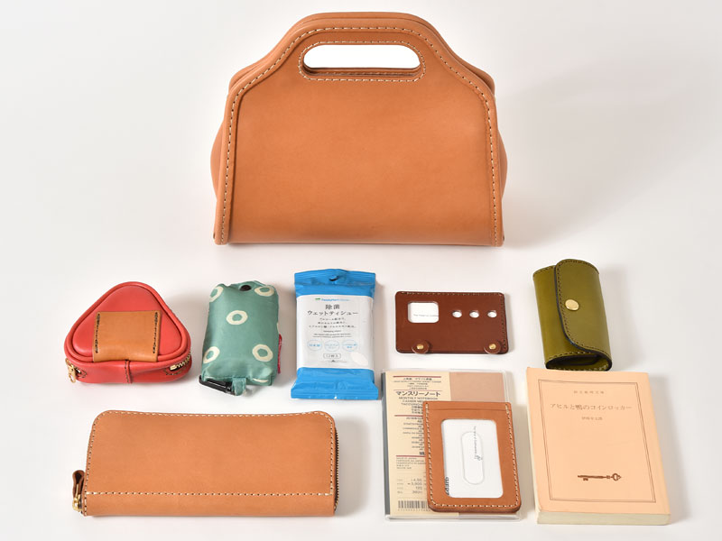 アーチハンドバッグ(Q-16) 本体収納例