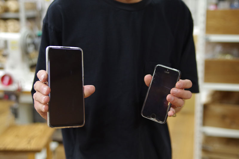 口枠ベルトポーチ(E-40) スマホ比較収納