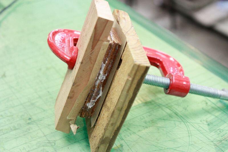 手作り感あふれるリュックサック(R-27)　ゲンコツ制作2