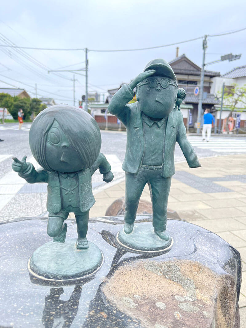 水木しげるロードの銅像1