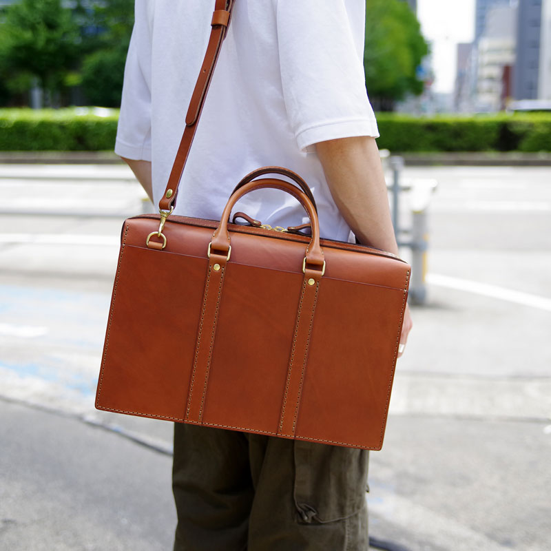 仕切り付きビジネスバッグ(AI-2318) メンズ肩掛け