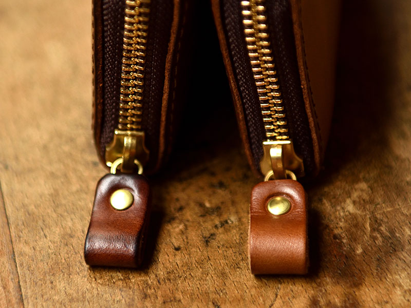 フルジップミニ財布(GS-75) 引き手比較