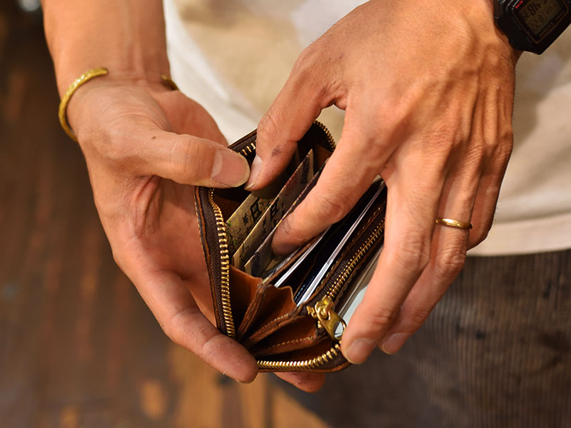 フルジップミニ財布(GS-75) お札