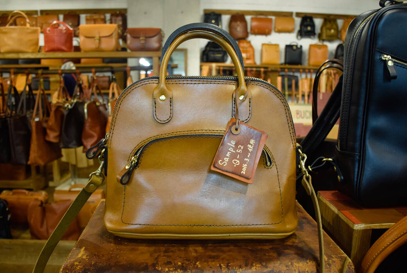 レディースハンドショルダー(Q-52) グリーンエイジング