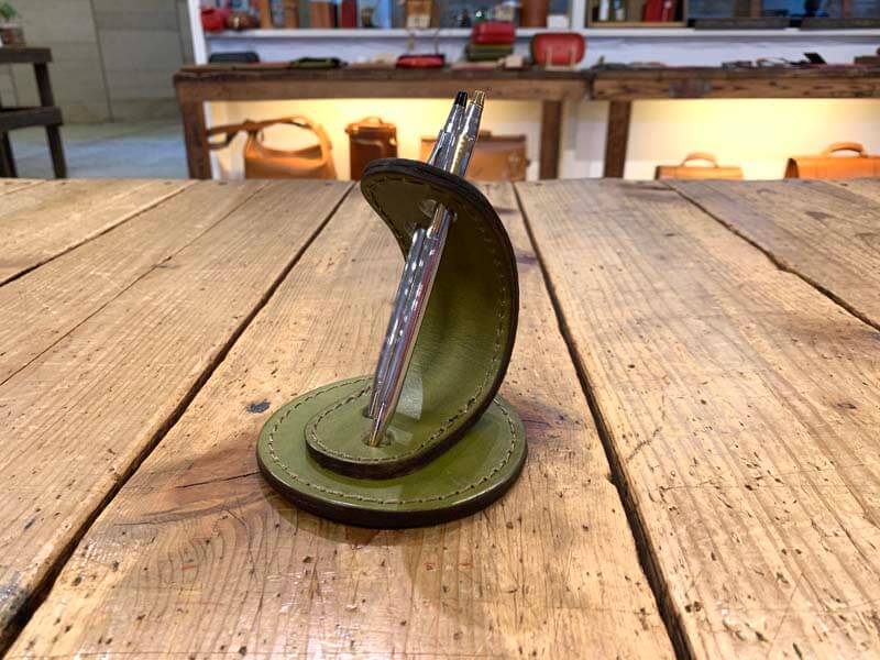 二本差しペン立て(KZ-109)-GR