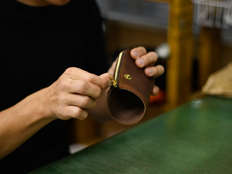 Lionウォレット(TN-105)の製作(ゆがみのチェック)