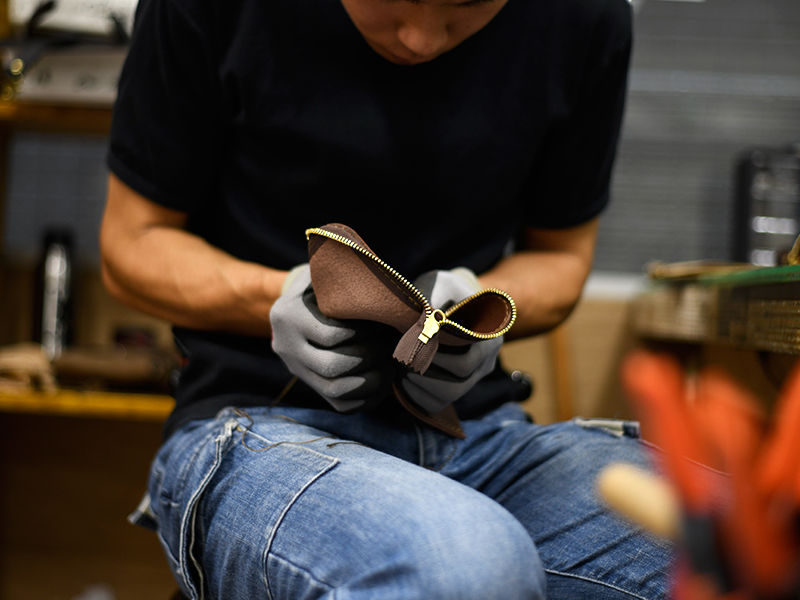 Lionウォレット(TN-105)の製作(ひっくり返し)