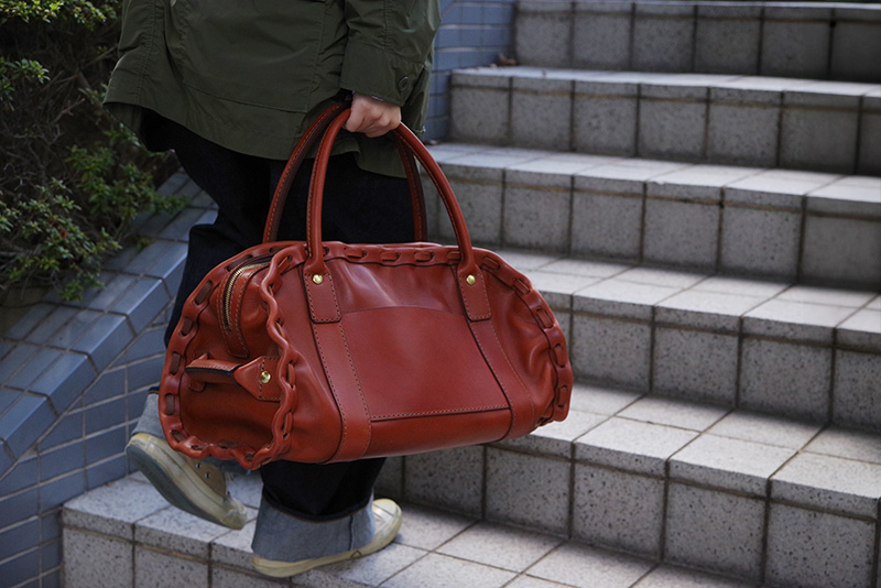 からげのボストンバッグ(A-24) レディース手持ち