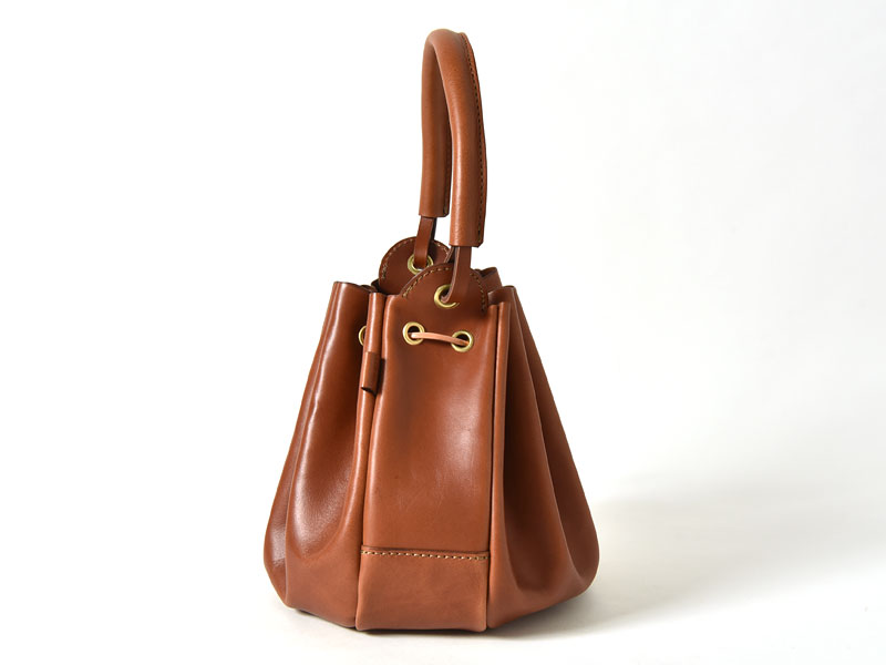 巾着型レディースバッグ(Q-7) 側面