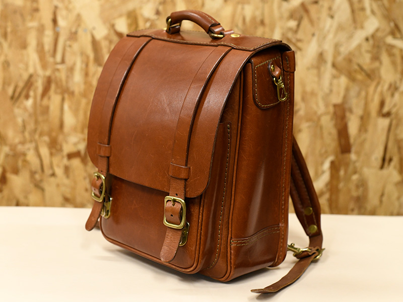 縦型ランドセル・玉縫い(R-51-A)チョコ