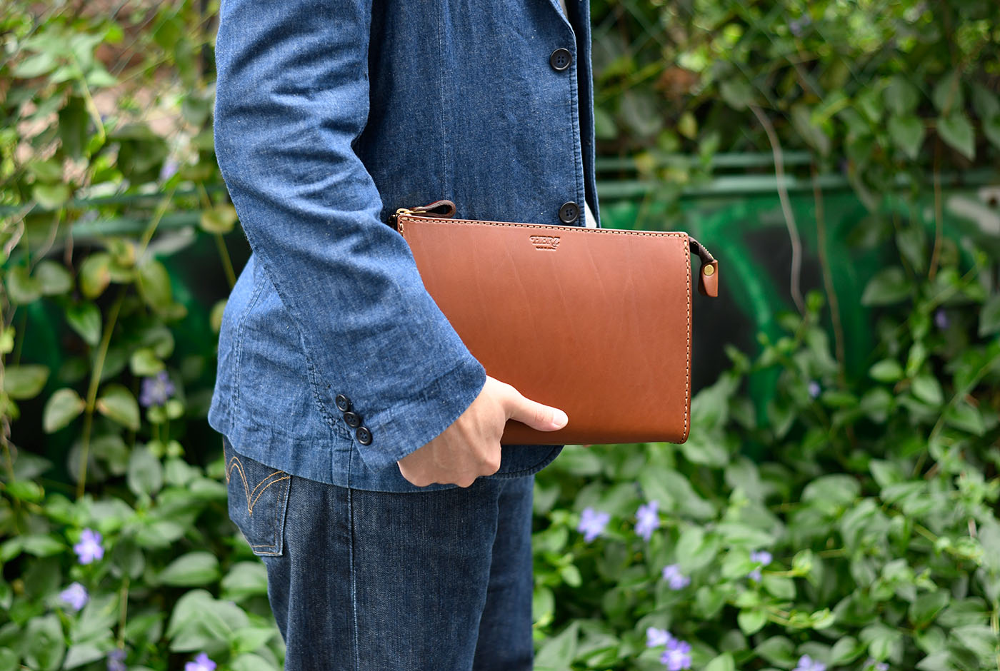 三角マチのセカンドバッグ(S-12)