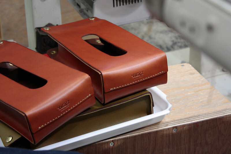 ティッシュケースの制作風景2