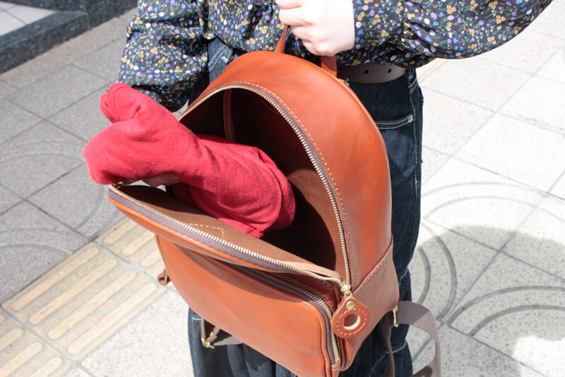 ツーエンリュック(BE-2543)の収納イメージ