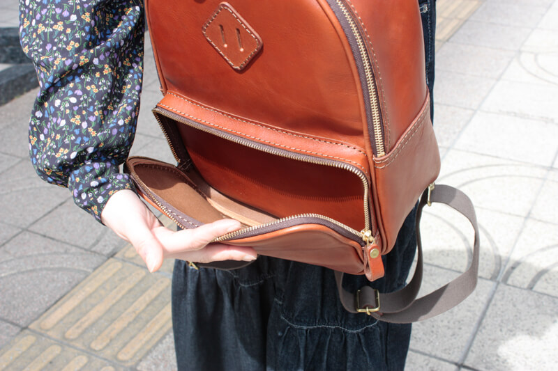 ツーエンリュック(BE-2543)のポケット