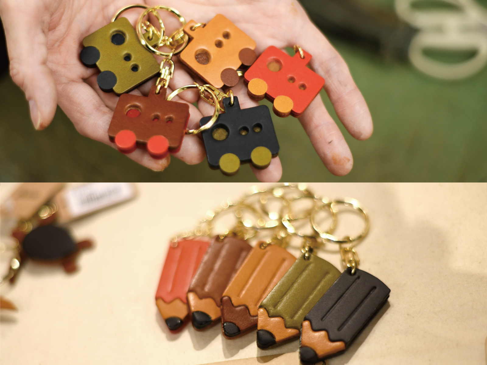 「革と共に ～Begin～」NET工房より、2種類のキーホルダー