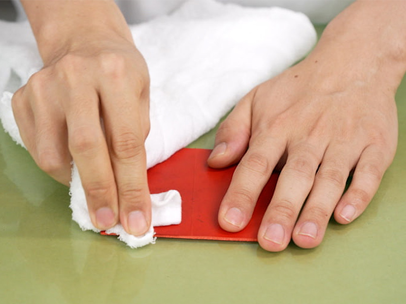 レッド　水拭き