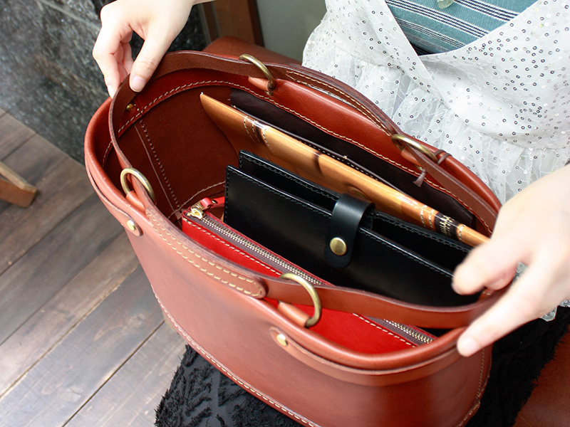 ループトート(SND12-06)の取っ手をしまった様子