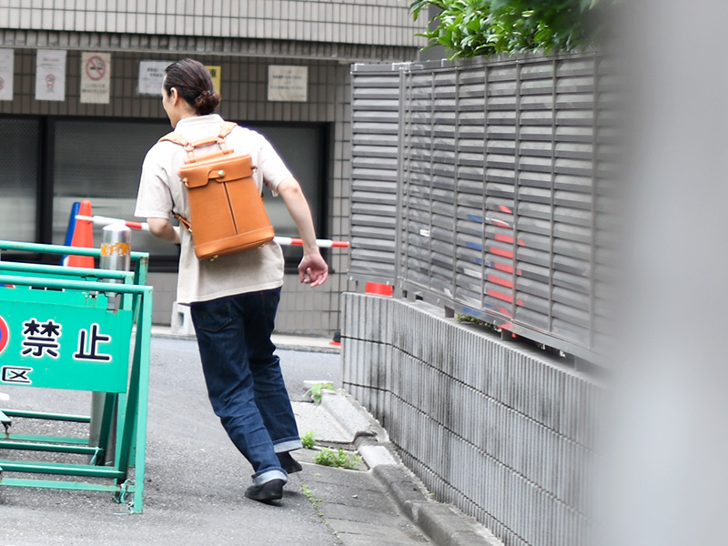 Mino・ミーノ(ASB-2503)キャメル/メンズ着用2