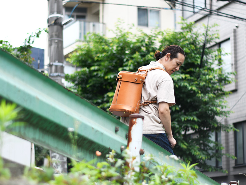 Mino・ミーノ(ASB-2503)キャメル/メンズ着用1