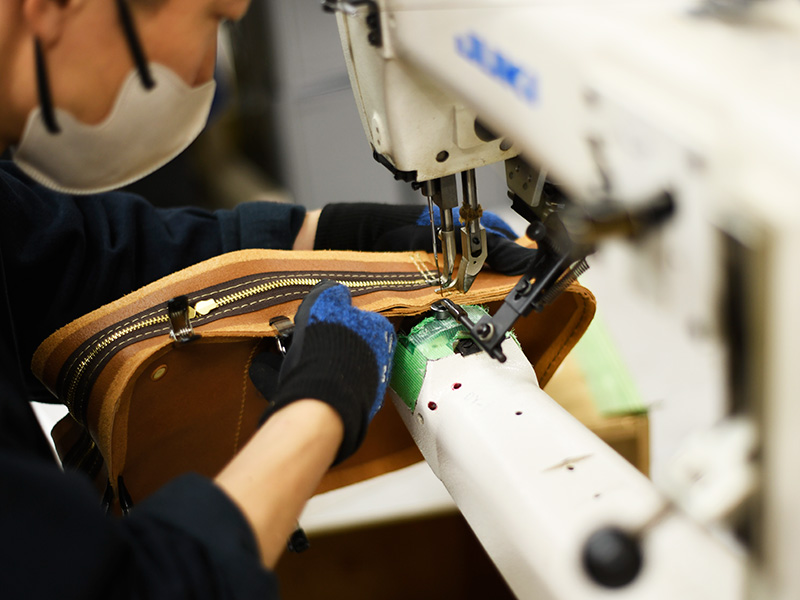 スクエアボディバッグ(ASB-2506)製作風景4