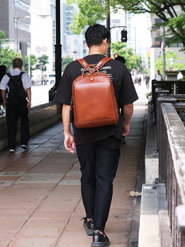 GUSUCIO・グスチオ(ASB-2517)チョコ/メンズ着用5