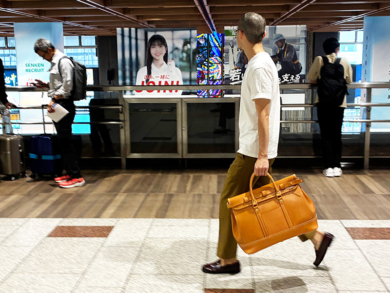 TRE BOSTON(SND12-07)キャメル/メンズ着用1