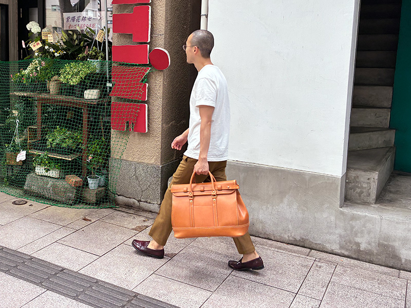 TRE BOSTON(SND12-07)キャメル/メンズ着用2