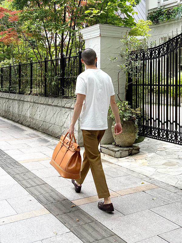 TRE BOSTON(SND12-07)キャメル/メンズ着用3