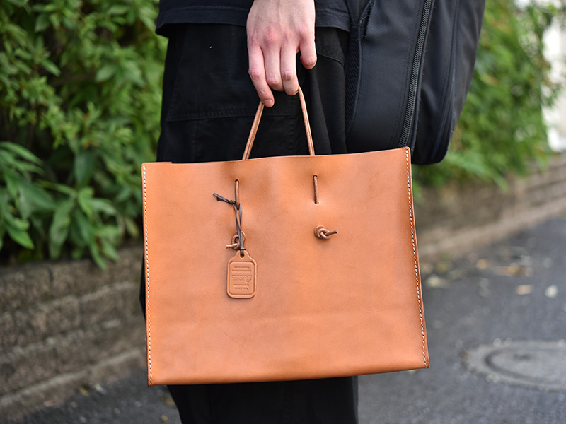 革紙袋(T-5)/キャメル