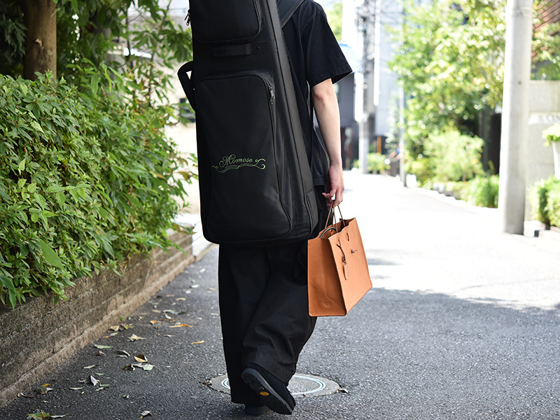 革紙袋(T-5)/キャメル/森下着用