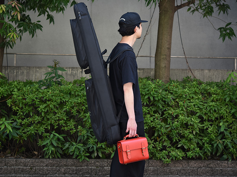 2way樽型ミニバッグ(CW-2)/レッド/森下着用