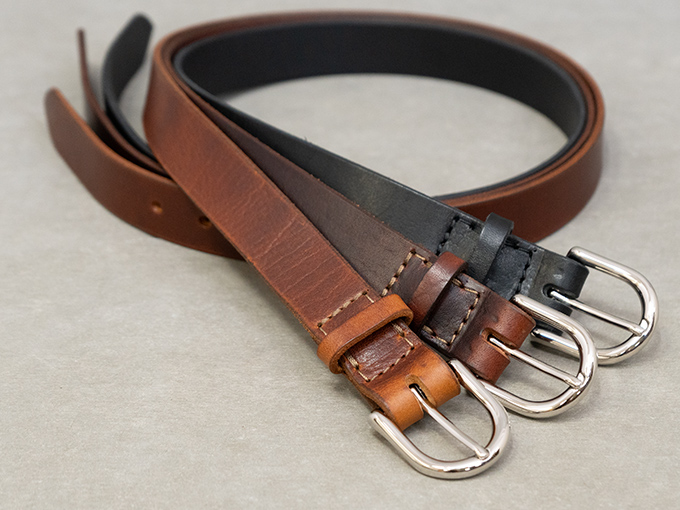 ブリティッシュレザーベルト・シルバー(GB-6)