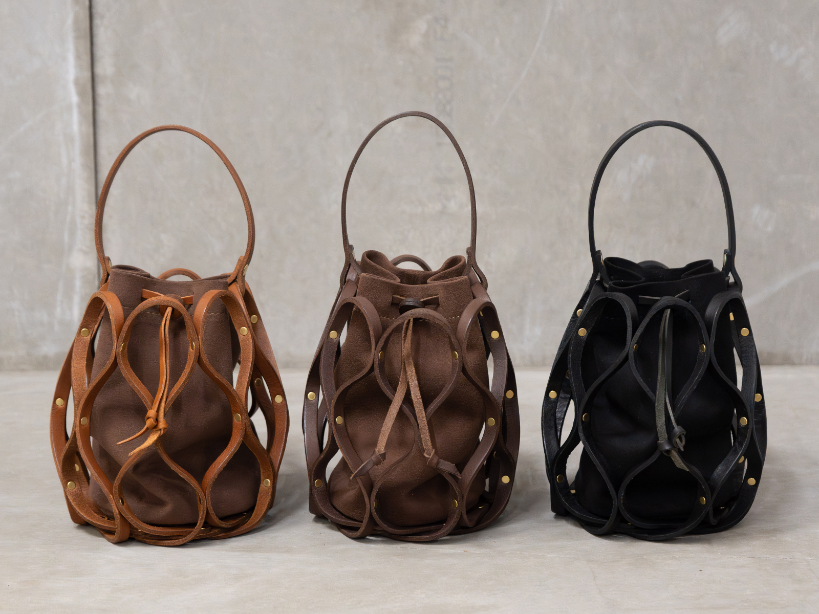 ハニカム巾着バッグ(G-98)　3色