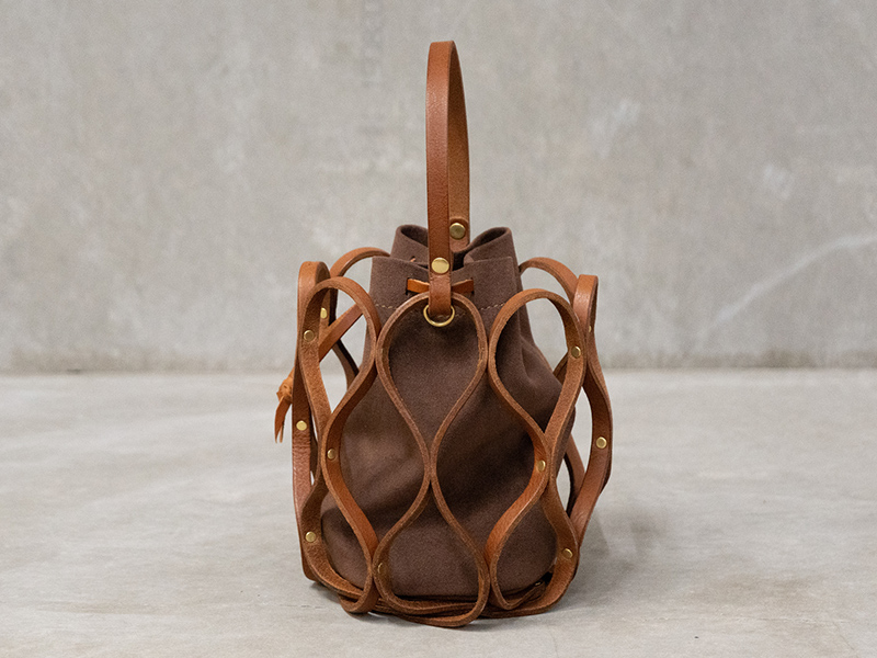 ハニカム巾着バッグ(G-98)　マチ