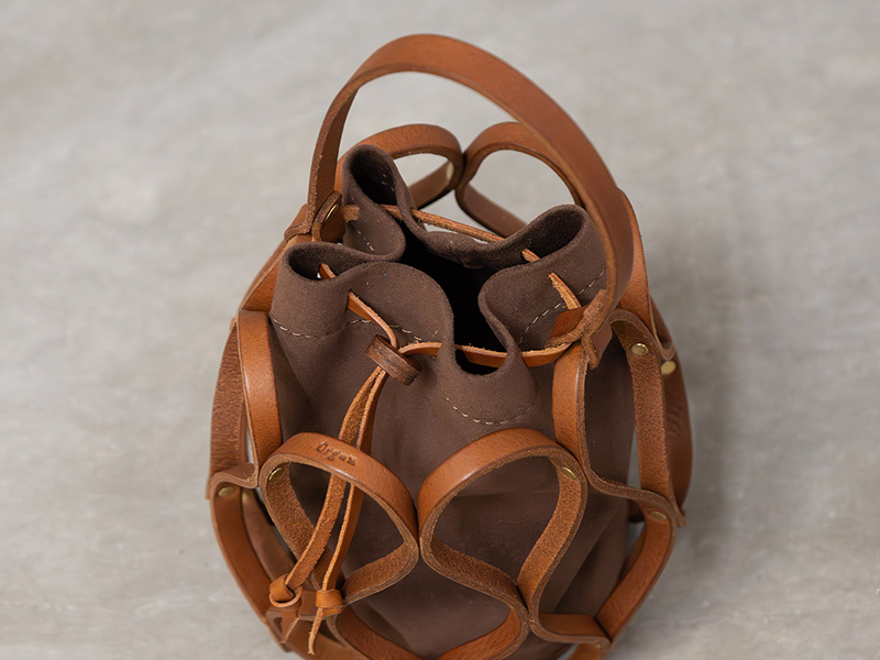 ハニカム巾着バッグ(G-98)　上から