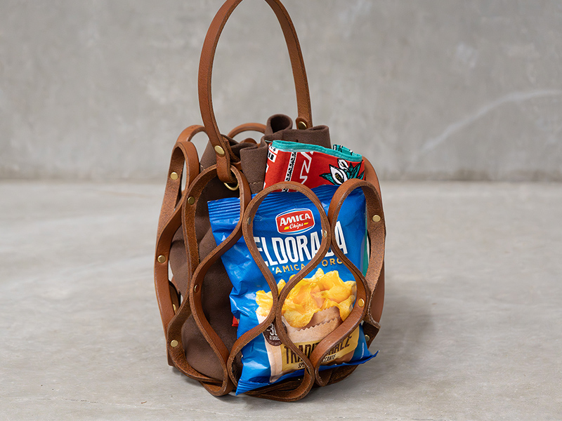 ハニカム巾着バッグ(G-98)　メッシュ