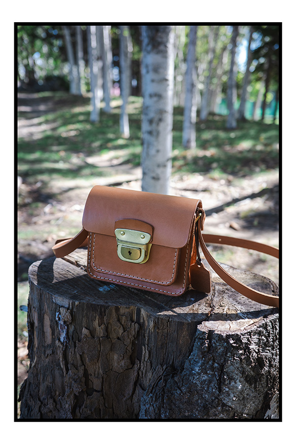 錠前ミニショルダー(CP-13)/キャメル1