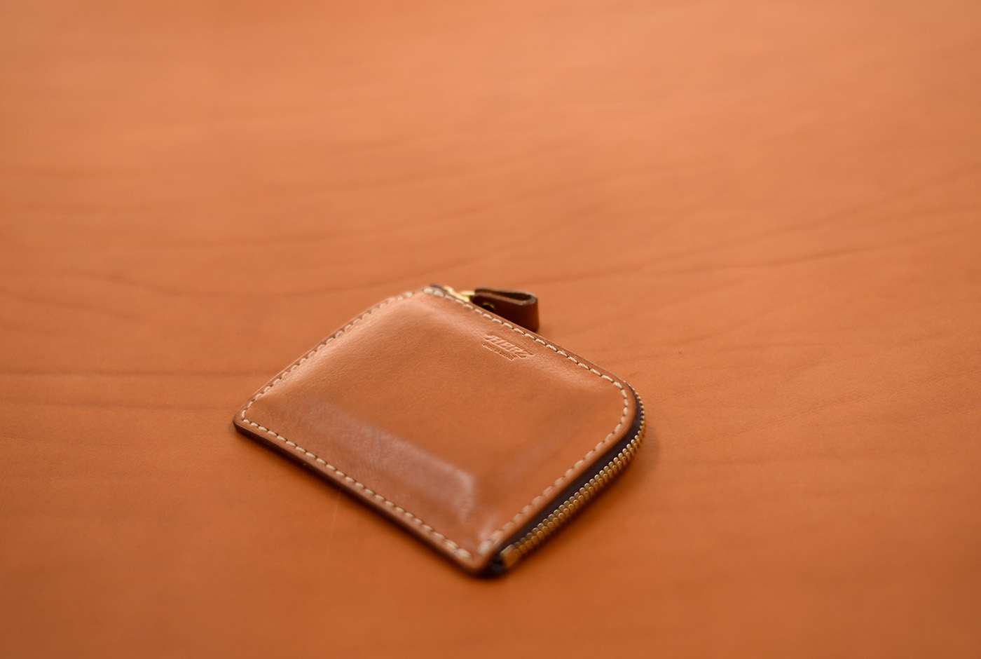 L字ファスナーミニ財布(KK-38)キャメル