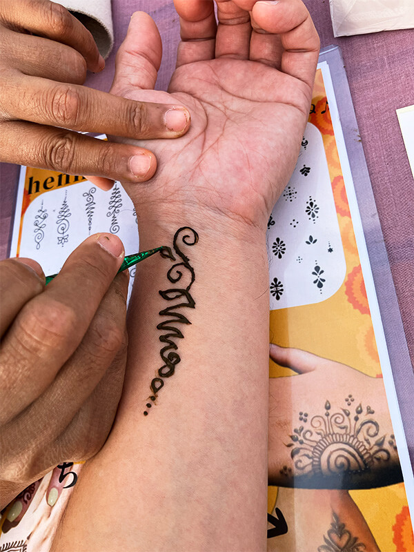 セイジ：ヘナタトゥー