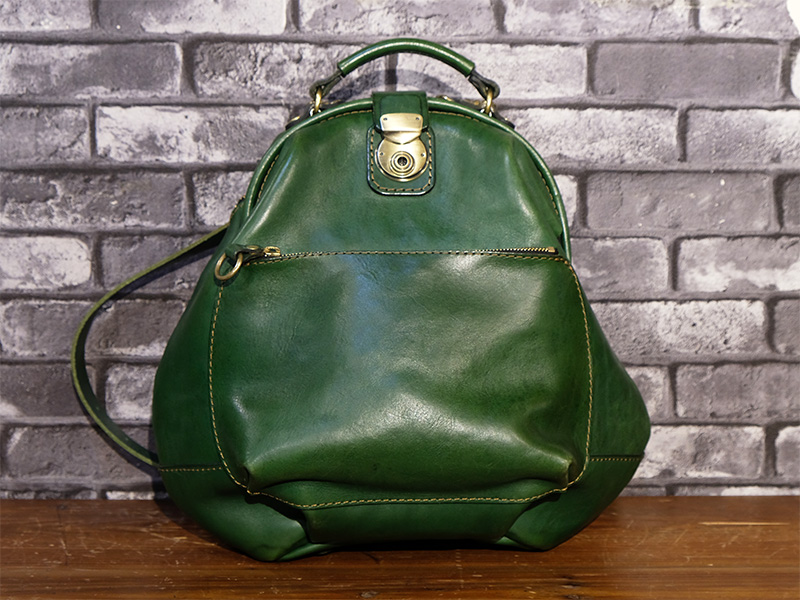 大阪店スタッフ前田愛用のわんぱくリュック(R-144)/Sサイズ※ボトルグリーン