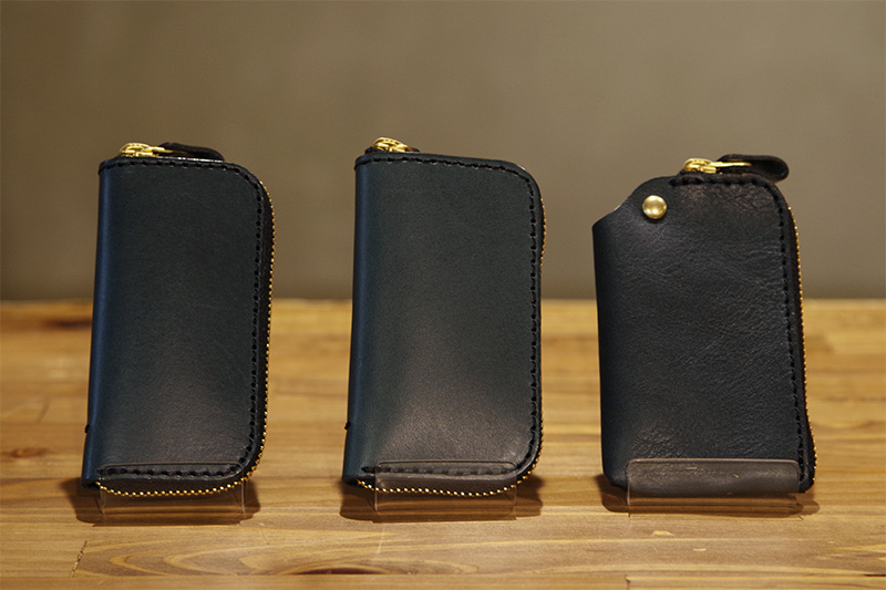ラウンドファスナーキーケース・4連(KE-1)、ラウンドファスナーキーケース・6連(KE-2)、スマートキーケース(KE-3)※ミッドナイト