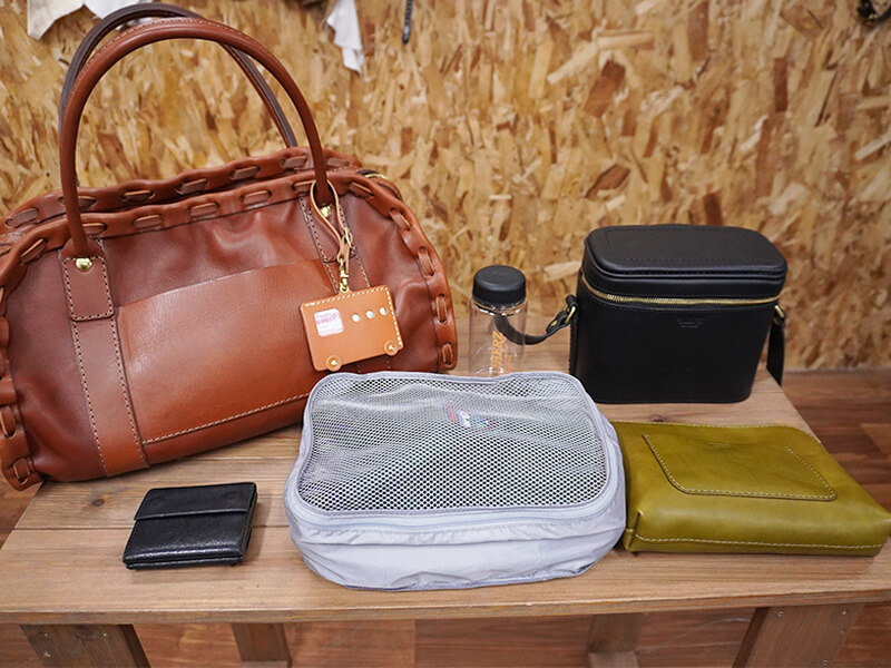 からげのボストンバッグ(A-24) 収納例1