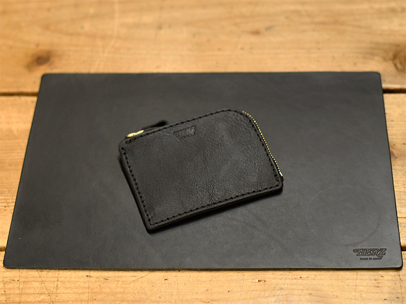 L字ファスナーミニ財布(KK-38)/ブラック