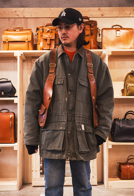 着る鞄・トラーゲンメンズ(身長:182cm)着用4